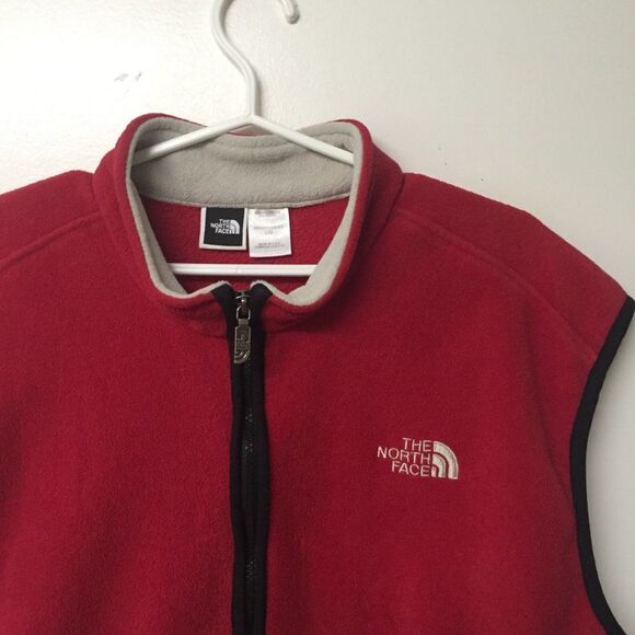 The North Face Men's Fleece Vest Red Size Large - Picture 2 of 7